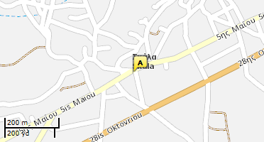 Location of business on map