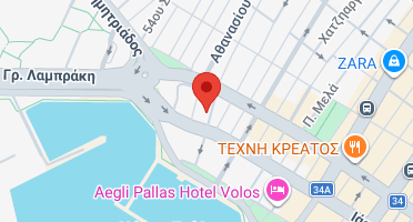 Location of business on map