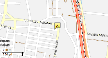 Location of business on map