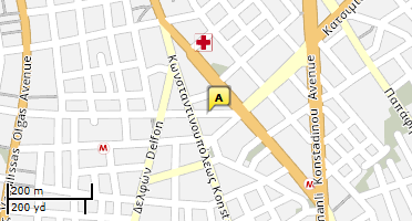 Location of business on map