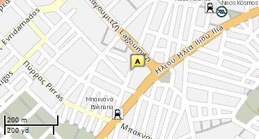 Location of business on map