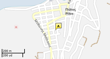 Location of business on map