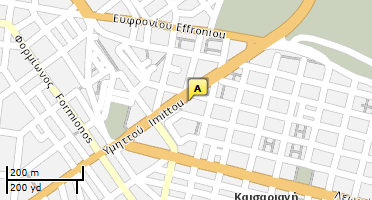 Location of business on map