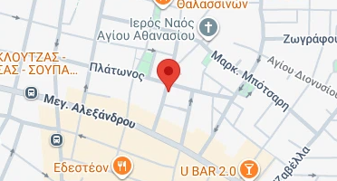 Location of business on map