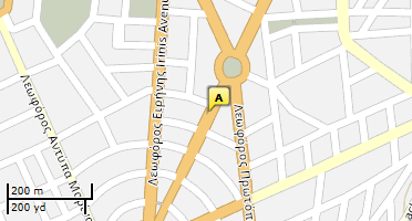 Location of business on map