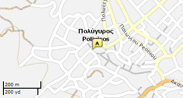 Χάρτης και σημείο της επιχείρησης