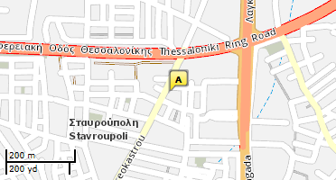 Location of business on map