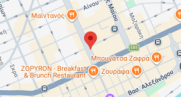 Location of business on map