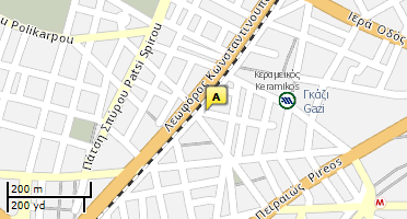 Location of business on map