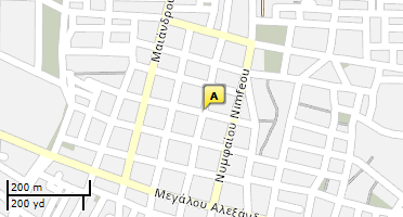 Location of business on map
