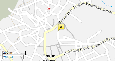 Location of business on map