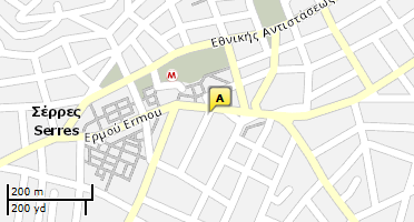Location of business on map