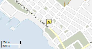 Location of business on map