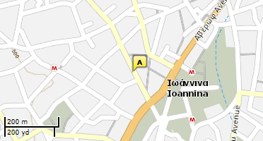 Location of business on map