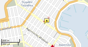 Location of business on map