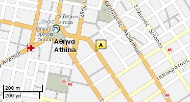 Location of business on map