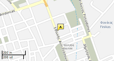 Location of business on map