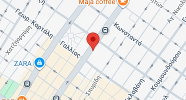 Location of business on map