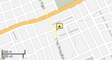 Location of business on map