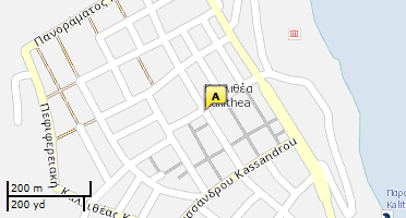 Location of business on map