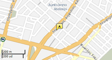 Location of business on map
