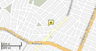 Location of business on map