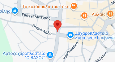 Location of business on map
