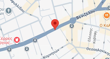 Location of business on map