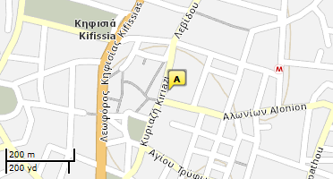 Location of business on map