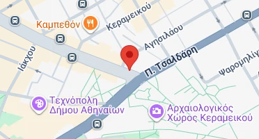 Location of business on map