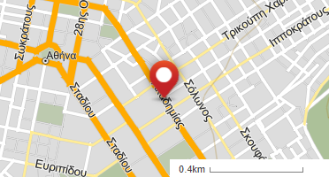 Location of business on map