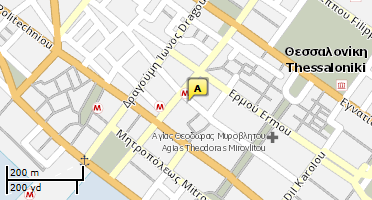 Location of business on map