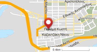 Location of business on map
