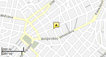 Location of business on map