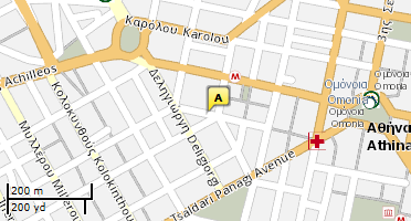 Location of business on map