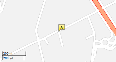 Location of business on map