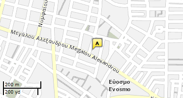 Location of business on map