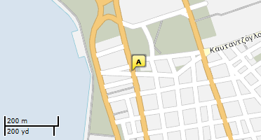 Location of business on map