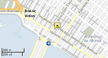 Location of business on map