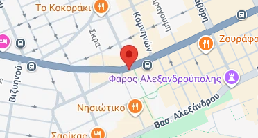 Location of business on map