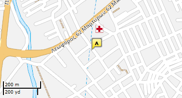 Location of business on map