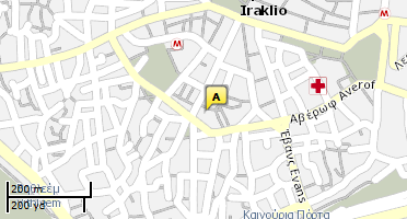 Location of business on map
