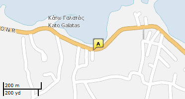 Location of business on map
