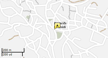 Location of business on map