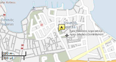 Location of business on map