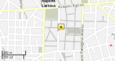 Location of business on map