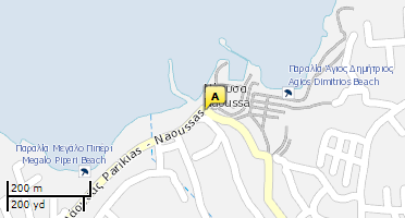 Location of business on map