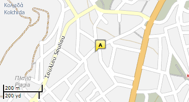 Location of business on map