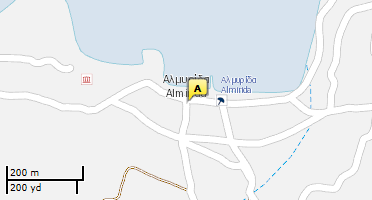Location of business on map