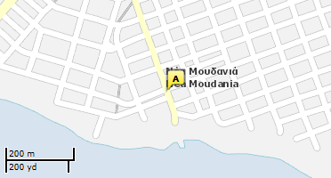 Location of business on map